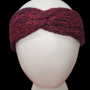 Red Knotted Hair Accessory Cozy Texture
